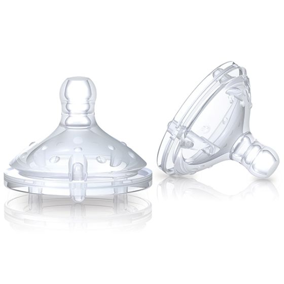 2 бр. резервни биберони за шише Nuby