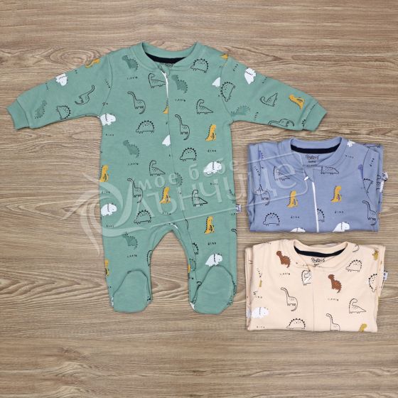 Бебешки гащеризон с шапка Dino