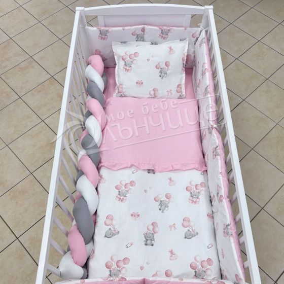 Спален комплект с обиколници - Balloon Dream Pink