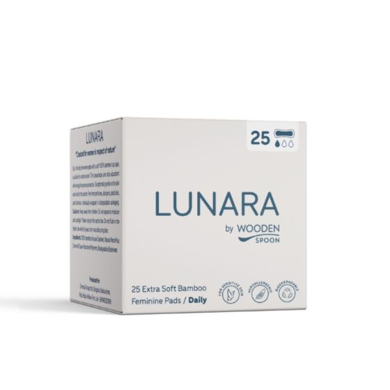 Биоразградими Бамбукови Ежедневни Превръзки - Lunara (25 броя)