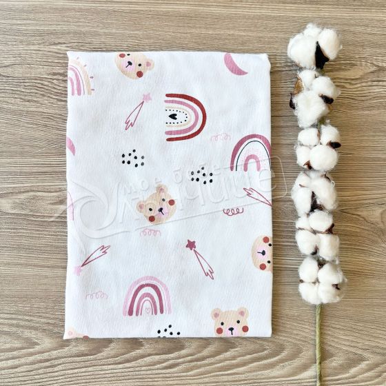 Бебешка пелена - Pink Rainbows Бархет