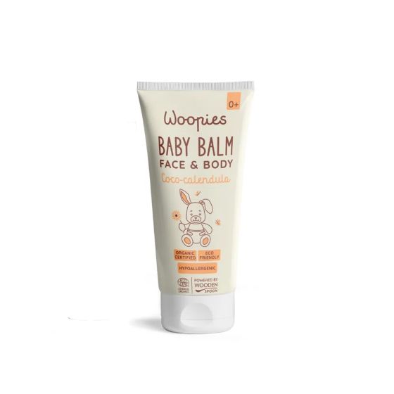 Бебешки балсам за лице и тяло с кокос и невен - Woopies