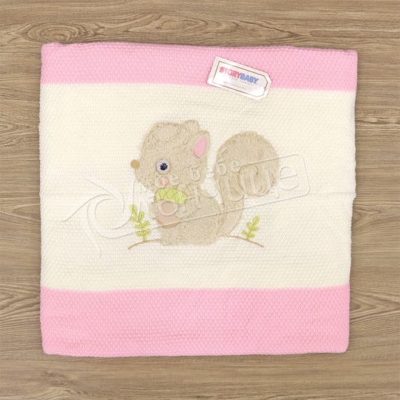 Бебешко одеяло (есен/зима) Pink Squirrel