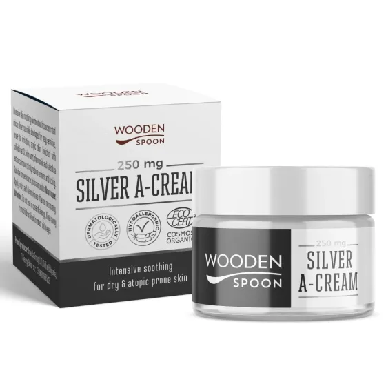 Био успокояващ крем с овес и микросребро за атопична кожа x 250мг - Wooden Spoon