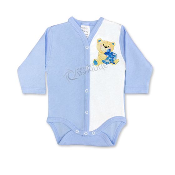 Боди дълъг ръкав - Gift Blue
