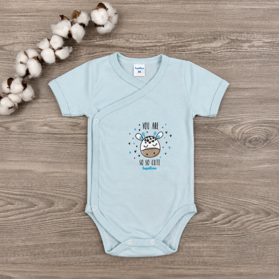 Боди с къс ръкав Topolino - You are so cute (Blue)