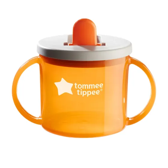 Чаша с дръжки First Cup оранжева - Tommee Tippee