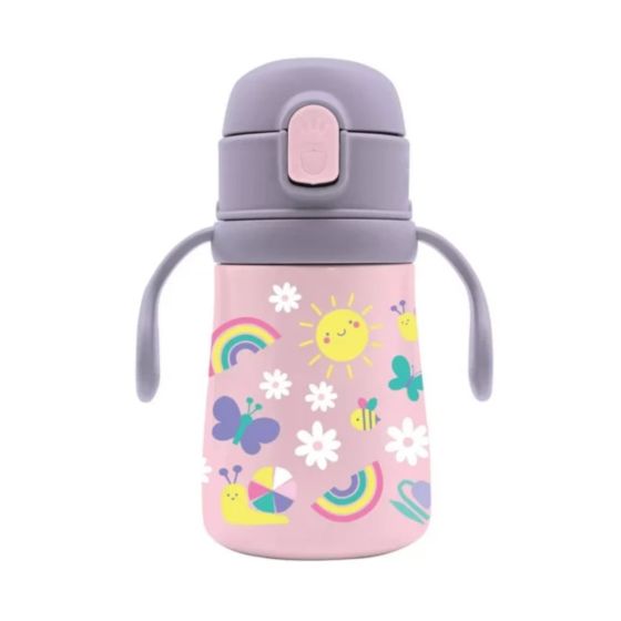 Детска термо бутилка за вода от стомана Vacuum - Rainbow 350 мл