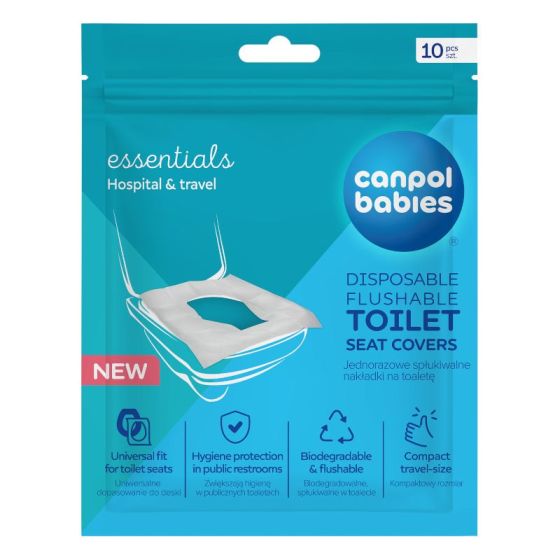 Еднократни покривала за тоалетна чиния 10 бр. - Canpol