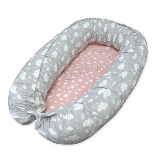 Гнездо за бебе - Облачета Soft Touch Розов
