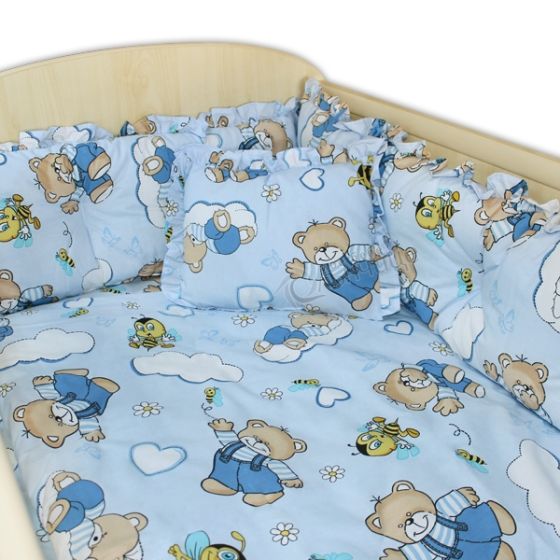 Спален комплект от седем части - Sugar Bear Син