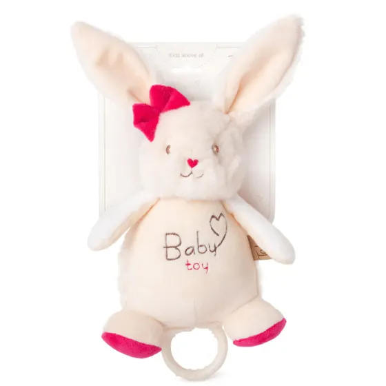 Музикална играчка Зайче Baby Toy Розов - Tedsy