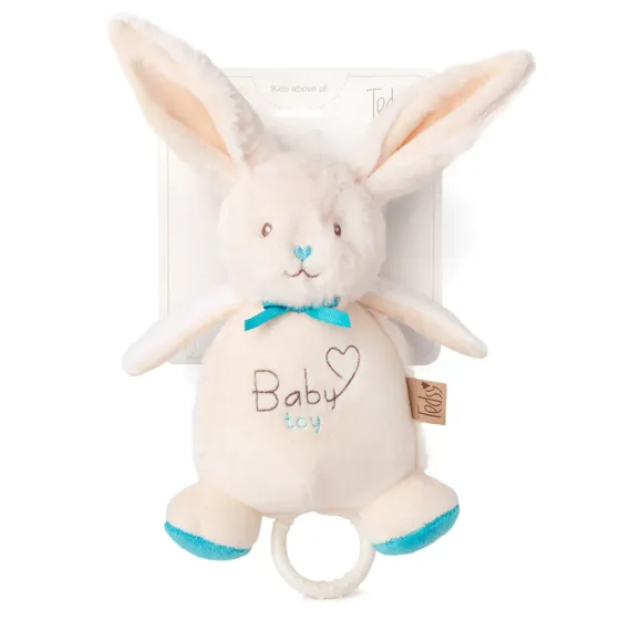 Музикална играчка Зайче Baby Toy Син - Tedsy