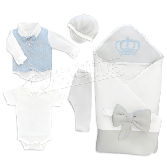 Комплект за изписване - Light Blue Crown