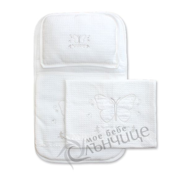 Комплект за количка от три части Пеперуда