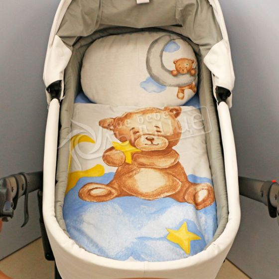 Пролетен комплект за количка Teddy Bear - Син