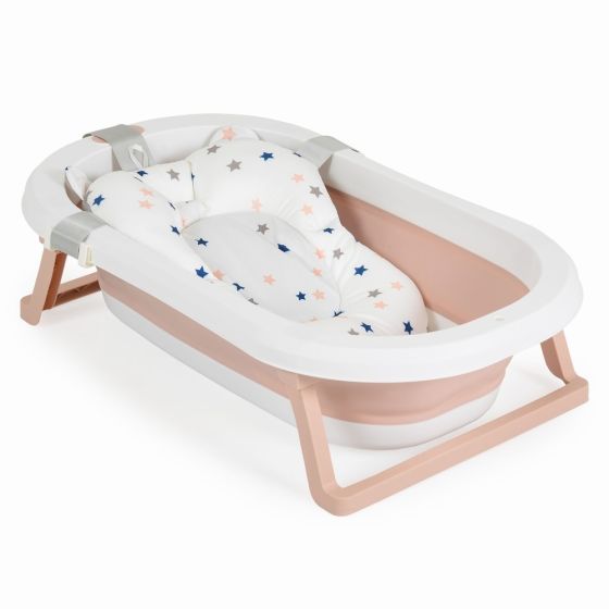 Комплект за къпане със сгъваема вана Palma - розова