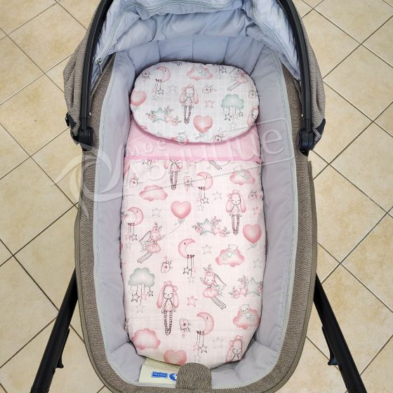 Летен комплект за количка Sweet Princess - Муселин