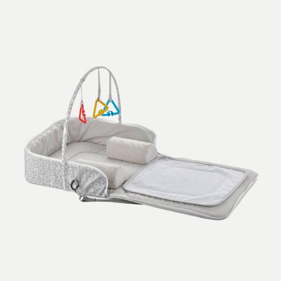 Мултифукционална чанта със сгъваемо гнездо и повивални с арка - Babyjem