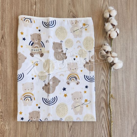 Муселинова пелена 80/80 - Happy Bear
