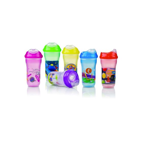 Нетечаща чаша с мек накрайник и картинка 12+ NUBY