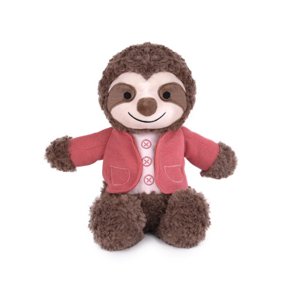 Плюшена играчка Ленивец с жилетка - 30 см