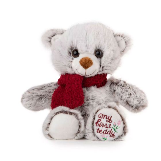 Плюшена играчка Мече с шал - 19 см