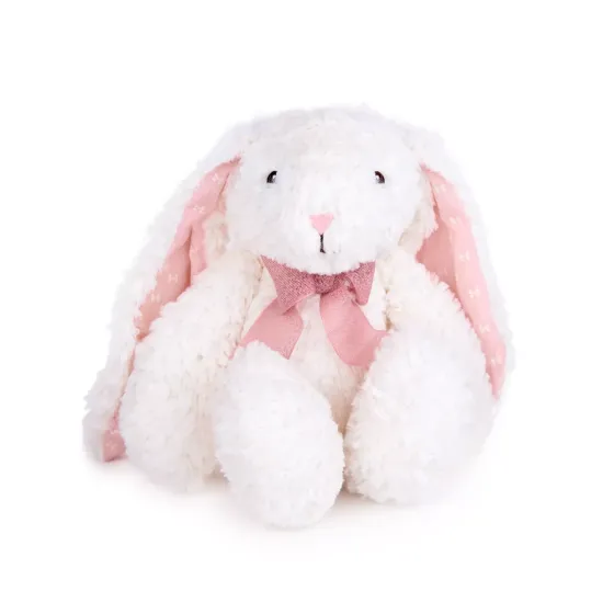 Плюшена играчка Зайчето Бела - 28 см (Бял)