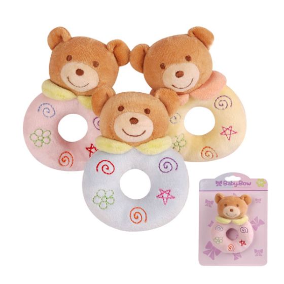 Плюшена дрънкалка Bear - Baby Bow