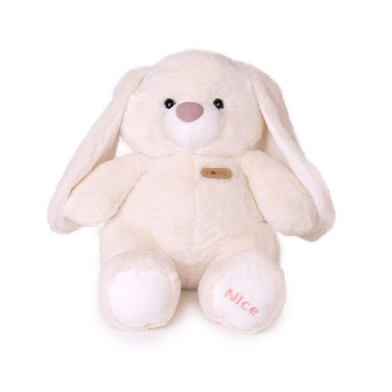 Плюшена играчка Зайче Happy - 34 см (Бежов)