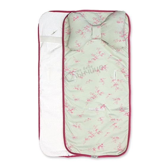 Подложка за количка с възглавница и хавлиен гръб - Spring