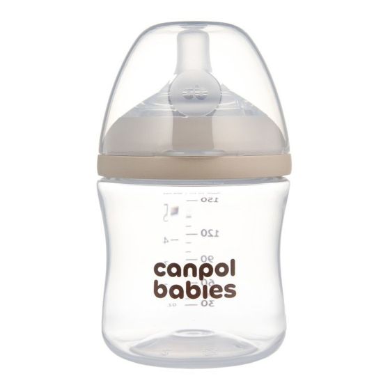 Шише с двузонов биберон Natural Shape 150мл. 0м+ - Canpol babies