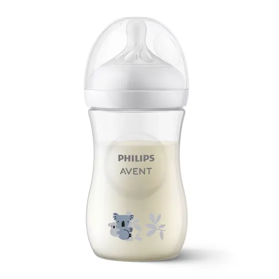 Шише за хранене Natural Response 3.0 с биберон 1м+, 260мл - Philips AVENT - Коала