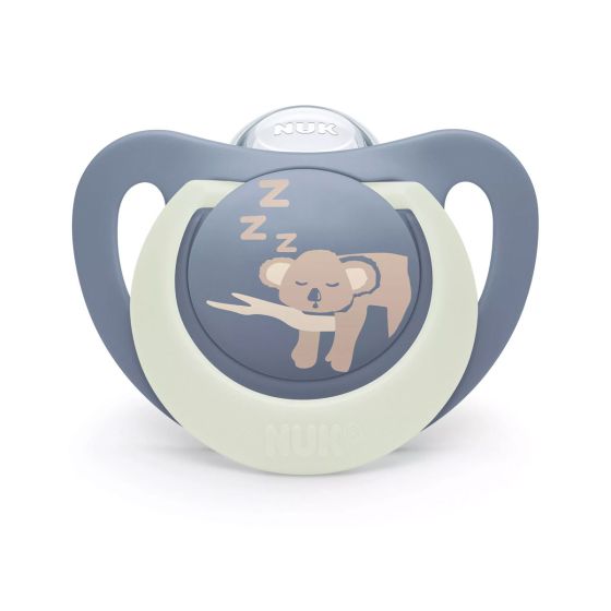 Силиконова залъгалка NUK First Choice Night Коала 0-6м. + кутийка 