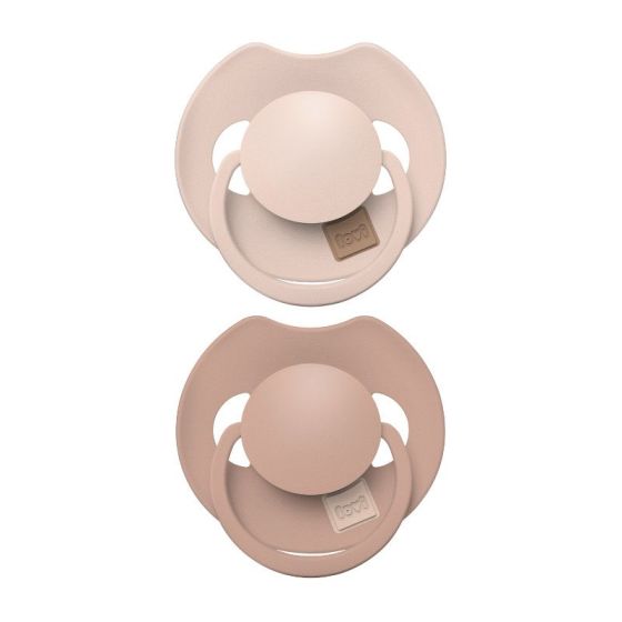 Комплект силиконови динамични залъгалки Prime Nude, 6–18 месеца – LOVI