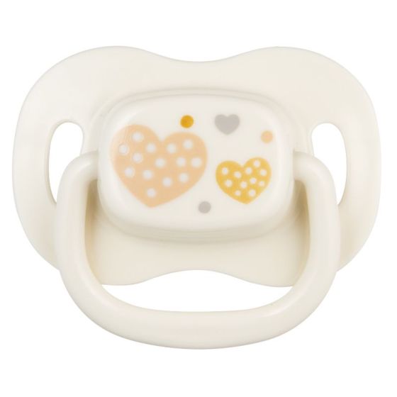 Силиконова симетрична залъгалка Newborn Baby, бяла, 0–6 м – Canpol