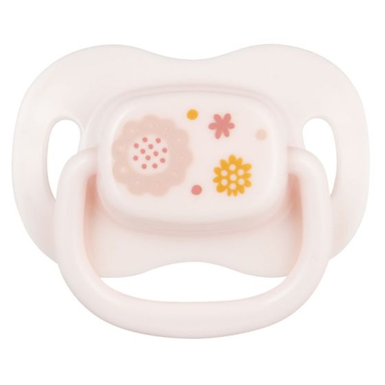 Силиконова симетрична залъгалка Newborn Baby, розова, 0–6 м – Canpol