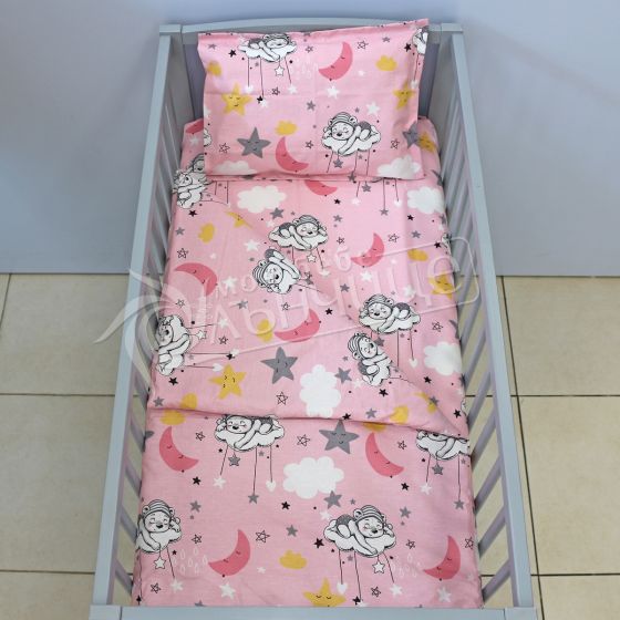 Спален комплект от три части Sleepy Bear Pink 50/100