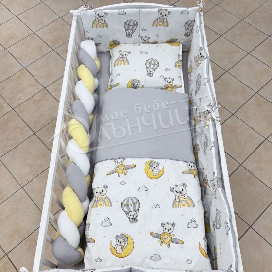 Спален комплект с обиколници - Bear in the sky