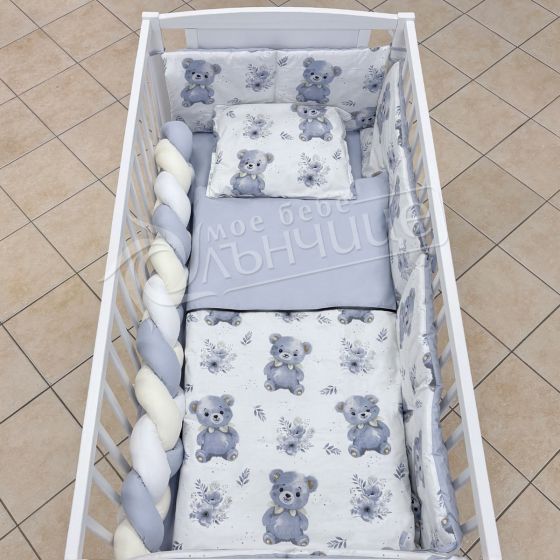Спален комплект с обиколници - Blue Bear