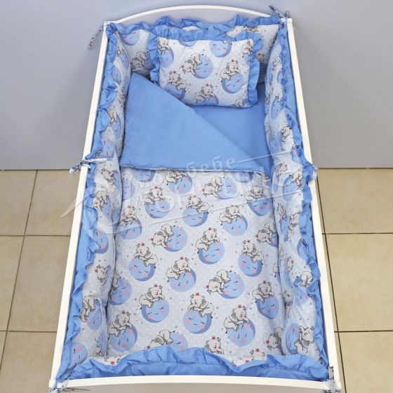 Спален комплект с обиколници Blue Elephant