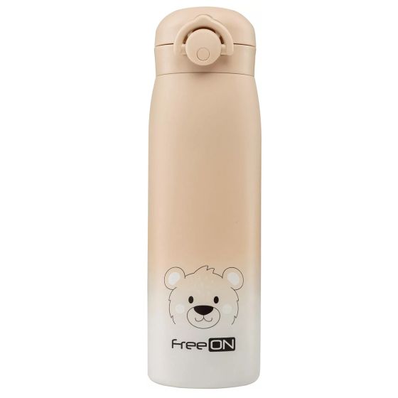 Термос 480мл Free On от неръждаема стомана бежов
