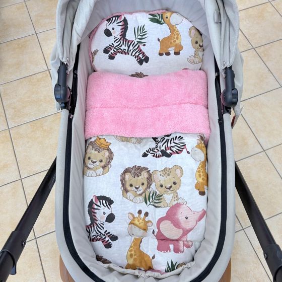 Зимен комплект за количка - Pink Jungle