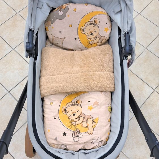 Зимен комплект за количка Sleepy baby - Beige