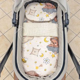 Комплект за количка Sleepy Baby Beige Vintage - Есен/Зима