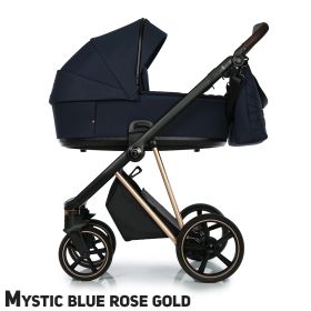 Бебешка количка 2в1 IVI MYSTIC BLUE ROSE GOLD - ROAN