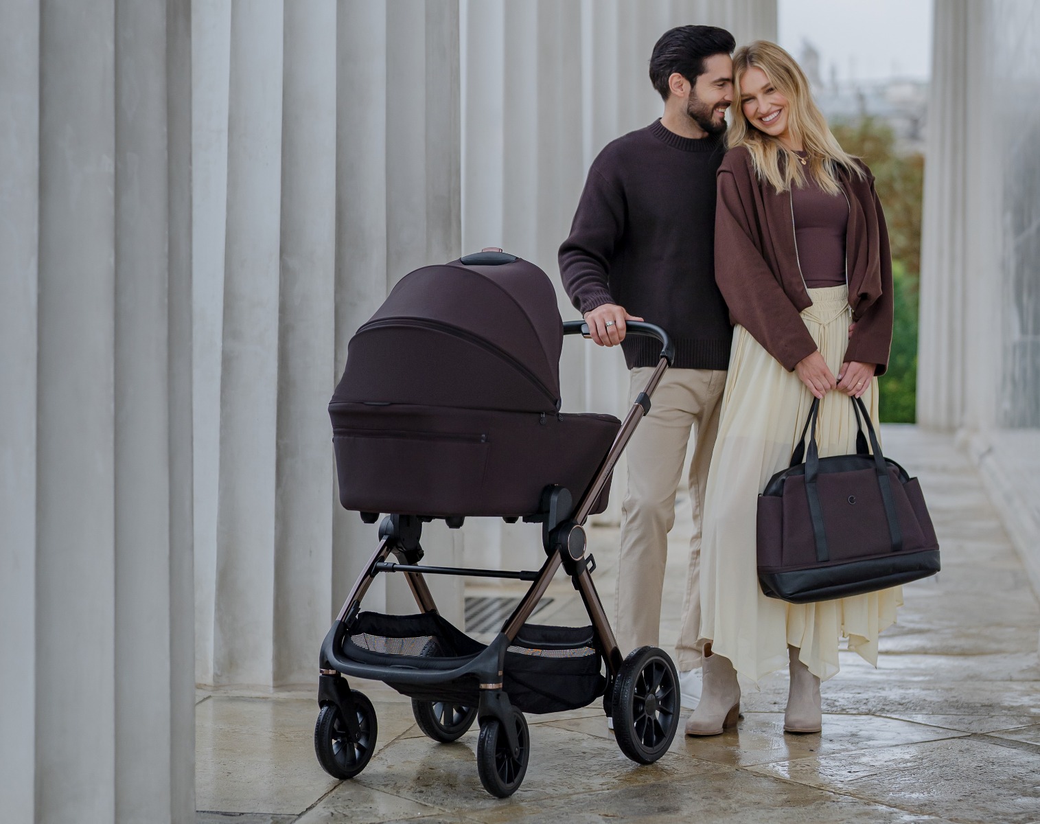 Бебешка количка 2в1 Code Unique Brown - Espiro