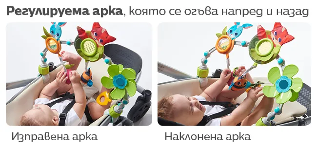 Igrachka-za-kolichka-arka-Sunny-Stroll-Meadow-Days-Tiny-love-zaktepvane